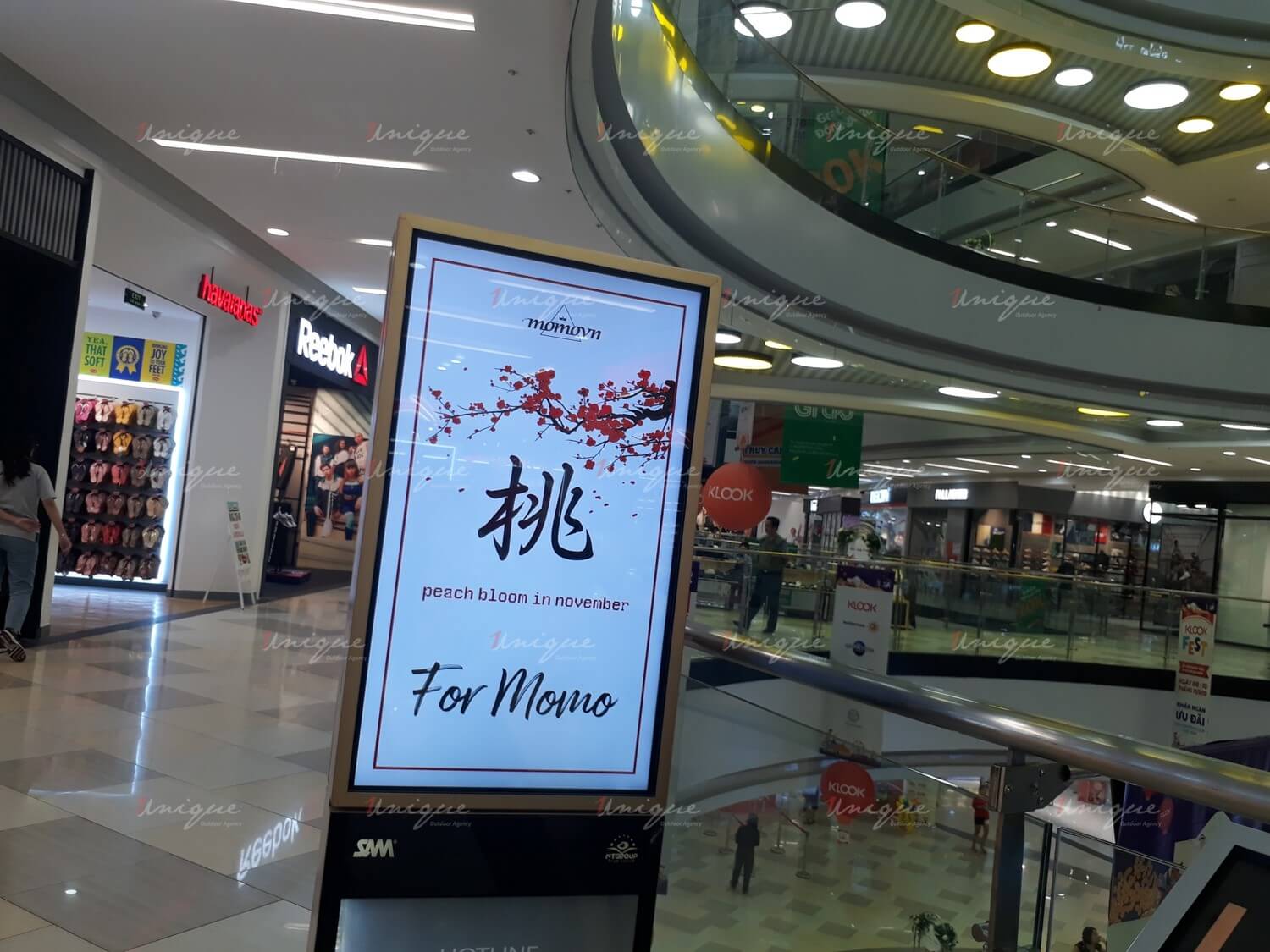 quảng cáo LCD chúc mừng sinh nhật momo