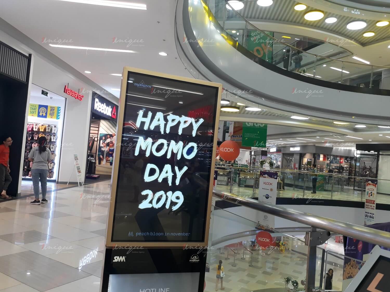 quảng cáo LCD chúc mừng sinh nhật momo