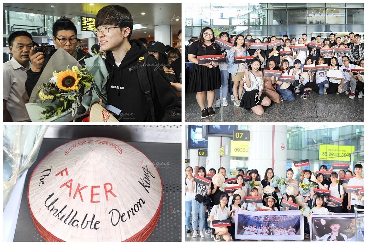 quảng cáo màn hình led chào đón faker đến việt nam